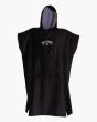 Toalla cambiadora con capucha Billabong Mens Hooded Towel negra para hombre