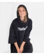Mujer con Poncho de Surf Hurley One & Only negro Unisex logo