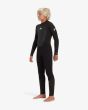 Niño con traje de surf con cremallera en la espalda Quiksilver Boys Prologue 4/3mm Negro lateral