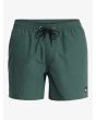 Bañador Quiksilver Everyday Solid Volley 15in verde Forest Heather para hombre cintura elástica