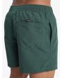 Hombre con Short de natación Quiksilver Everyday Solid Volley 15 Forest Heather bolsillos