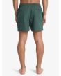 Hombre con Short de natación Quiksilver Everyday Solid Volley 15 Forest Heather posterior