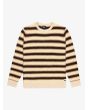 Suéter de lana Quiksilver Lagos Striped Chocolate Brown Stripes para hombre
