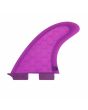 Quillas de surf DEFLOW V.2 Violet FCS II Thruster Large Honeycomb