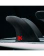 Tabla de surf con Quillas FCS II H4 Quad Rear Fins Smoke Medium detalle