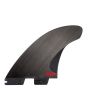 Quillas para tabla de surf FCS II H4 Smoke Tri Fins Talla L Swiss Made