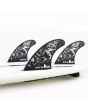 Quillas para tabla de surf FCS II Filipe Toledo Performance Core Tri-Fins Negro-Blanco Talla M Thruster set up