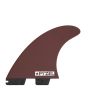 Quillas para tabla de Surf FCS II Pyzel Performance Core + Aircore Tri-Fins Talla Medium Negro-Shiraz posterior
