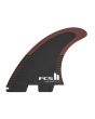 Quillas para tabla de Surf FCS II Pyzel Performance Core + Aircore Tri-Fins Talla Medium Negro-Shiraz