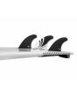 Tabla con Quillas de Surf Futures Sharp Eye Honeycomb Negro-Blanco Tri-Fins Medium