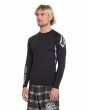 Hombre con Licra de manga larga Volcom VTV Jack Robinson LS Rashguard UV 50+ Negra lateral