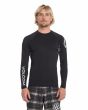 Hombre con Licra de manga larga Volcom VTV Jack Robinson LS Rashguard UV 50+ Negra
