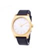 Reloj Nixon Time Teller Quartz Negro-Blanco-Dorado frontal