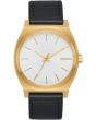 Reloj Nixon Time Teller Quartz Negro-Blanco-Dorado