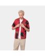 Hombre con Camisa de manga corta Carhartt WIP Geo Shirt roja abierta