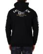 Hombre con Sudadera de capucha y cremallera Salty Crew Surf Club Zip Fleece Negra posterior