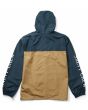 Cazadora con capucha Salty Crew Surface Windbreaker Azul Marino-Paja para hombre posterior