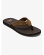 Sandalias Quiksilver Carver Suede Core marrones para hombre 