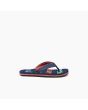 Chanclas Reef Kids Ahi Navy Palms Stripe azul marino para niño derecha