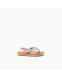 Sandalias Reef Little Ahi Watercolor marrones para niña lateral