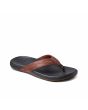 Sandalias Reef Cushion Phantom 2.0 Leather Marrón-Negro para hombre