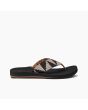 Sandalias ecológicas Reef Spring Woven Pebble negras para mujer lateral 