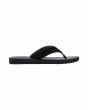 Chanclas Volcom Jack Robinson negras y blancas para hombre derecha