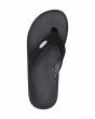 Chanclas Volcom Jack Robinson negras y blancas para hombre soporte plantilla