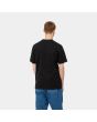 Hombre con camiseta de manga corta Carhartt WIP Script negra posterior