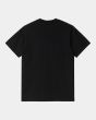 Camiseta de manga corta Carhartt WIP Script negra para hombre posterior