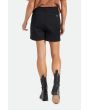 Mujer con Pantalón corto de cintura alta Brixton Victory Trouser Short negro posterior