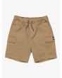 Pantalón corto cargo Quiksilver Youth Taxer en color Lead Gray