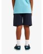 Niño con bermudas tipo chándal Quiksilver Easy Day Jogger azul marino oscuro posterior