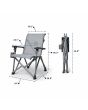 Silla plegable para camping Yeti Trailhead Camp Chair color gris carbón medidas