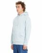 Hombre con sudadera de capucha Volcom Single Stone Azul Celeste lateral