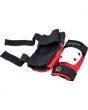 Coderas de protección para skate infantiles Pro-Tec Pads Street Gear Junior 3 Pack Open rojas, blancas y negras posterior