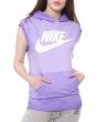 Mujer con Sudadera de capucha y sin mangas Nike Solstice en morado