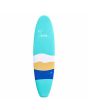 Tabla de Surf Softboard Zeus Dolce 7'0 55,12L Mini Malibú Thruster Futures 