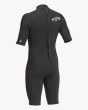 Springsuit Billabong Absolute 2/2mm con manga corta y cremallera en la espalda negro para hombre posterior izquierda
