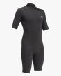 Springsuit Billabong Absolute 2/2mm con manga corta y cremallera en la espalda negro para hombre derecha