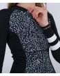 Mujer con traje de surf de primavera con manga larga y cremallera frontal Hurley Woman Advant 2mm Springsuit Animal manga