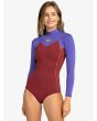 Mujer con Springsuit con manga larga y cremallera en la espalda Roxy 1.5mm Rise Granate
