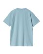 Camiseta de manga corta Carhartt WIP Script Bluebird-Fleur De Sel para hombre posterior