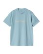 Camiseta de manga corta Carhartt WIP Script Bluebird-Fleur De Sel para hombre