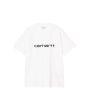 Camiseta de manga corta Carhartt WIP Script blanca con logo negro para hombre