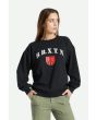 Mujer con Sudadera Brixton Peace Shield Women's Crew Negra 