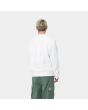 Hombre con Sudadera Carhartt WIP American Script Sweatshirt Blanca posterior