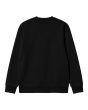 Sudadera Carhartt WIP Script Embroidery Sweatshirt Negra con logo blanco posterior