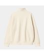 Sudadera con cremallera parcial Carhartt WIP American Script Natural para hombre posterior