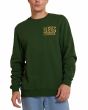 Hombre con Sudadera Deus Ex Machina Ever Seen Crew Hillside Green para hombre frontal